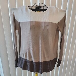 AGB Neutral Tone Long Sleeve Sweater